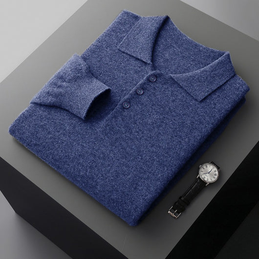 Suéter Polo de Lana para Hombre - Comodidad Casual Premium - Image 9