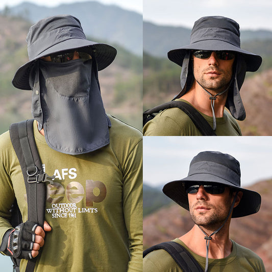 Gorro de Pesca Multifuncional con Protección Solar para Hombre