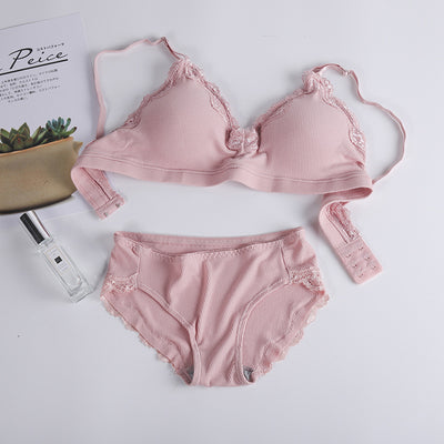 Conjunto de Lencería Femenina con Encaje sin Varillas de Acero - Image 3