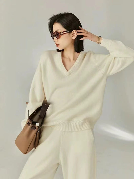 Suéter Tejido Escote en V para Mujer - Image 27