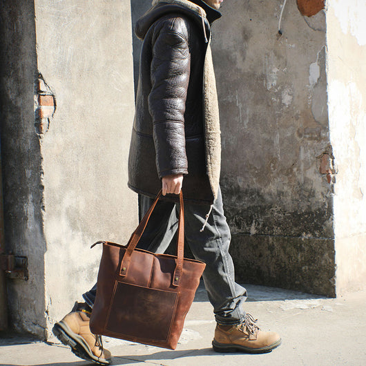 Bolso de Cuero Genuino para Hombre y Mujer - Estilo Casual - Image 6
