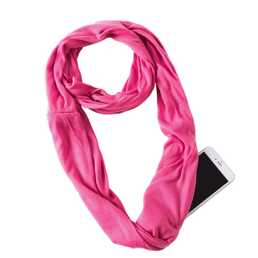 Pañuelo Funcional para Mujer con Bolsillo Cremallera y Jersey Liso - Image 48
