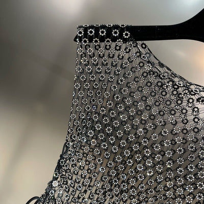 Chaleco Transparente de Malla sin Mangas Cuello Redondo - Image 10