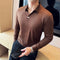 Camisa Manga Larga Cuello V sin Planchado