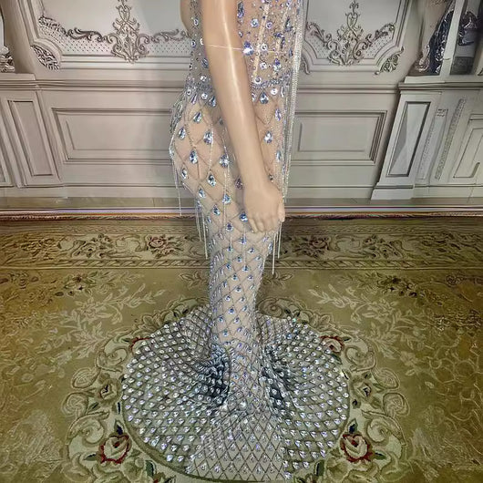 Vestido Sirena Elegante sin Espalda - Image 3