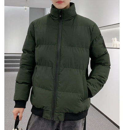 Chaqueta Acolchada de Algodón para Hombre - Calidez Simple y Duradera - Image 11