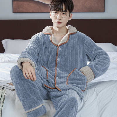 Pijama Hombre Franela Jacquard Forrado Térmico Cómodo - Image 20