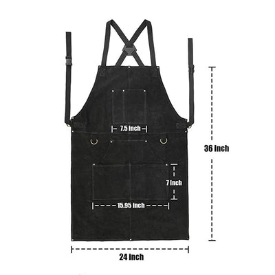 Delantal Reversible de Terciopelo con Protección Contra el Fuego - Image 4