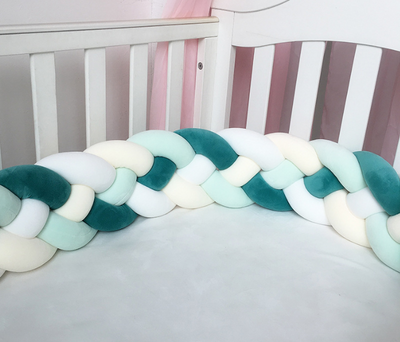 Protector de Cama Trenzado Anudado para Niños - Barrera de Seguridad Decorativa - Image 28