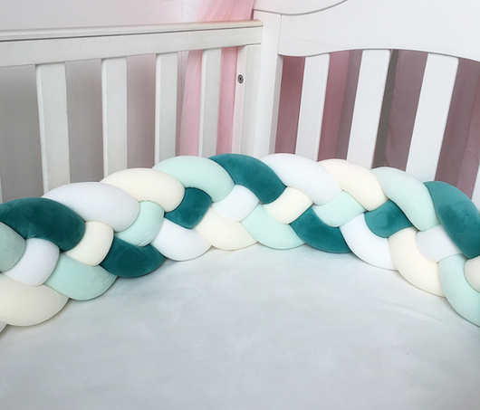 Protector de Cama Trenzado Anudado para Niños - Barrera de Seguridad Decorativa - Image 28