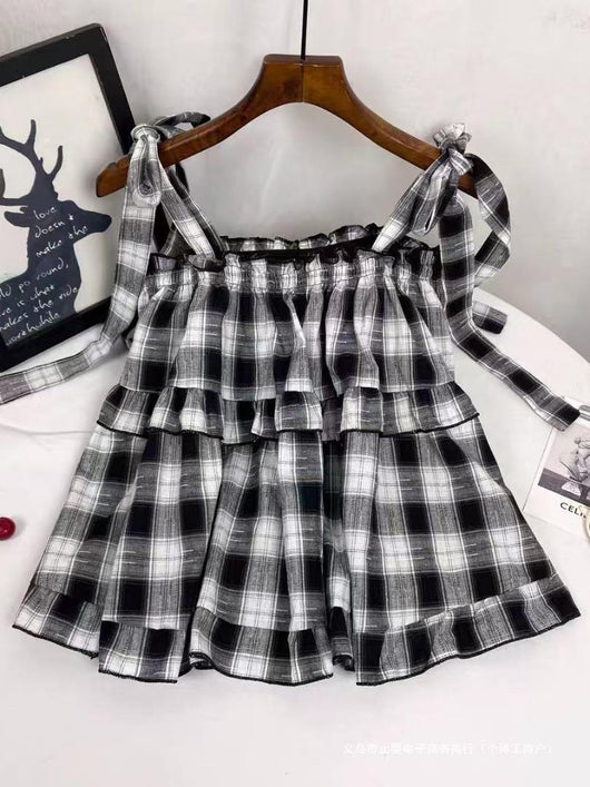 Blusa Sin Mangas Estilo Western con Volantes - Diseño Juvenil y Moderno - Image 3