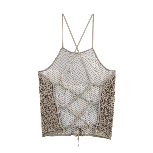 Top Escote Ancho con Diseño Floral 3D y Textura Esponjosa para Mujer
