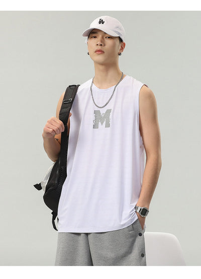 Camiseta Sin Mangas Hombre Estampado Letras - Colección Verano - Image 13