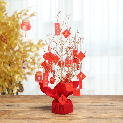 Árbol de Navidad Miniatura de Escritorio con Adornos Pequeños - Image 36