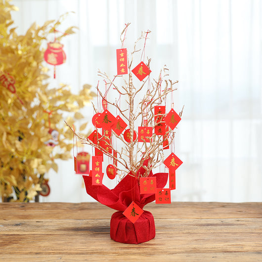 Árbol de Navidad Miniatura de Escritorio con Adornos Pequeños - Image 36