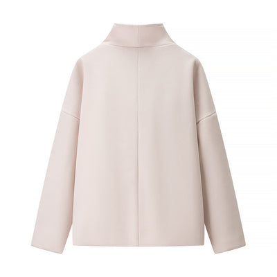 Abrigo de Lana con Cuello Mao Elegante - Image 10