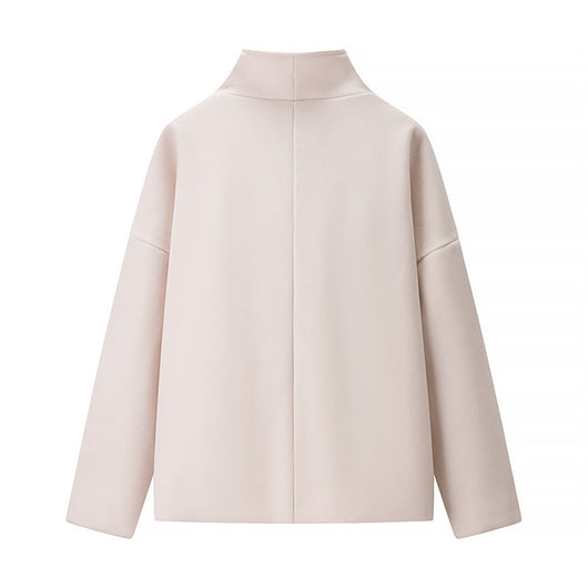 Abrigo de Lana con Cuello Mao Elegante - Image 10