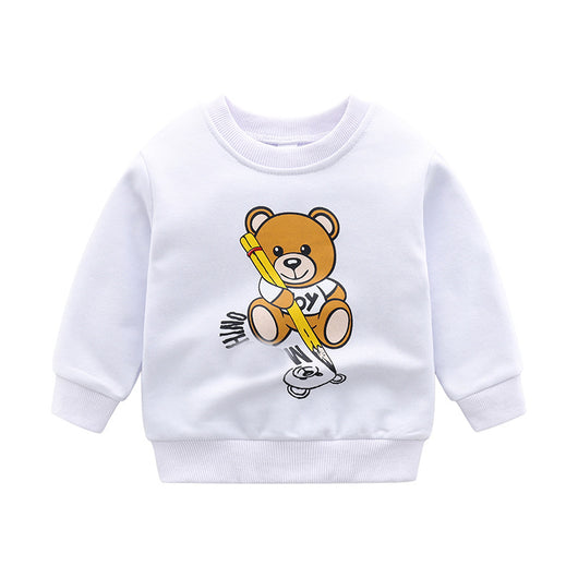 Abrigos y Suéteres Sueltos para Niños y Preadolescentes - Camiseta Base Versátil