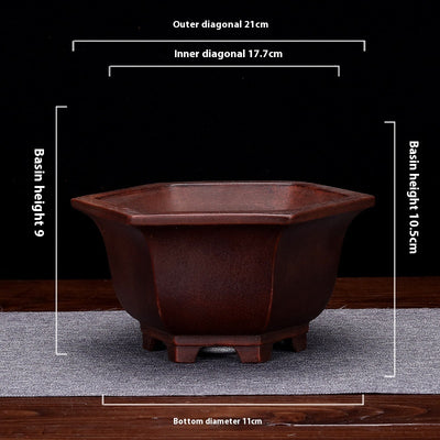 Maceta Decorativa de Arcilla Púrpura Personalizable para Escritorio - Image 12