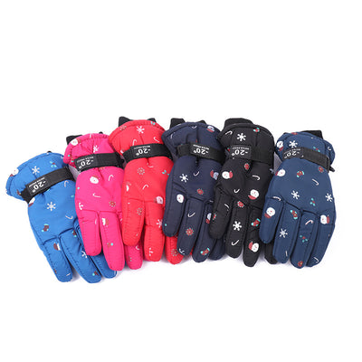 Guantes de Esquí Infantiles Térmicos con Forro Polar y Dedos Protegidos - Image 24