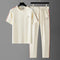 Men's Casual Summer Outfit with Plain Short-Sleeve T-Shirt