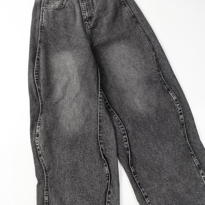 Jeans Rotos con Costuras Irregulares - Estilo Urbano Moderno - Image 9