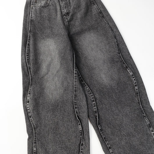 Jeans Rotos con Costuras Irregulares - Estilo Urbano Moderno - Image 9