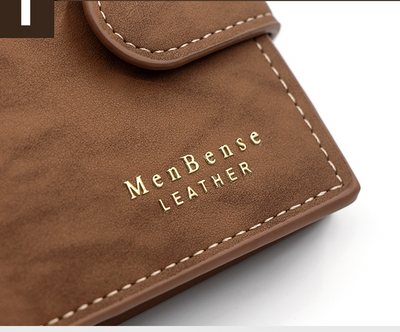 Billetera Corta para Hombre Edición Coreana con Cierre Dorado - Image 7