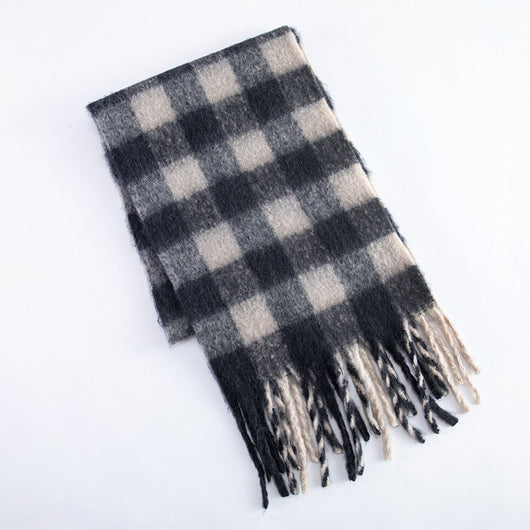 Bufanda Mohair Gruesa y Esponjosa - Abrigo Cálido de Lujo para Mujer - Image 29