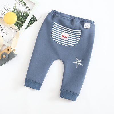 Pantalones cálidos con bordado de caricaturas - Image 4