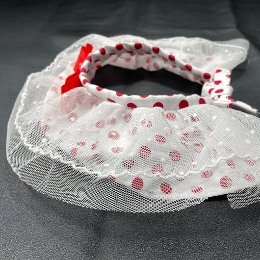Collar de Moda para Mascotas con Moño y Lunares - Image 4