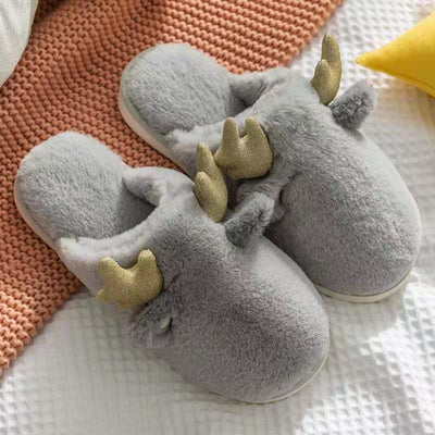 Pantuflas de Conejo con Orejas de Corzo para Mujer - Image 3