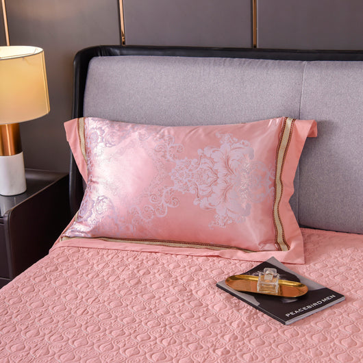 Funda de Almohada Jacquard de Algodón Satinado - Par de Dos - Image 33