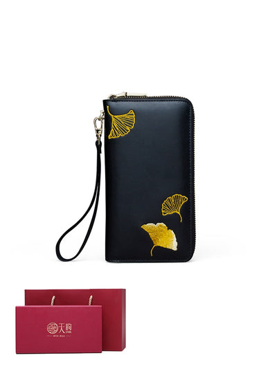 Billetera Étnica de Cuero con Estampado y Cierre para Mujer - Image 26