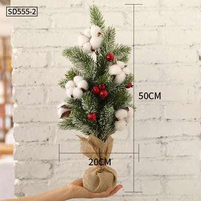 Árbol de Navidad Miniatura de Escritorio con Adornos Pequeños - Image 32