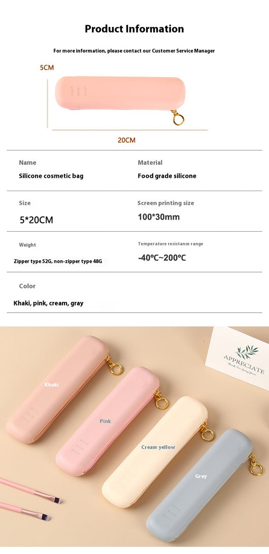 Bolsa de Viaje para Brochas de Maquillaje de Silicona con Cierre - Image 15