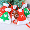 Bolsa Calendario de Adviento Navideño 11x16cm para Colgar