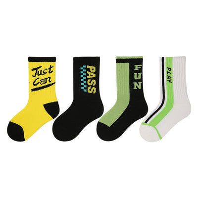 Calcetines Infantiles Deportivos con Letras - Estilo Street Sports - Image 15