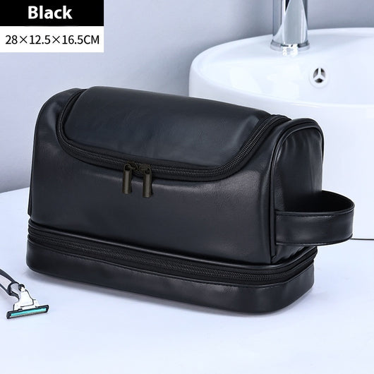 Bolsa de Aseo Ejecutiva en Cuero - Organizador de Viaje Profesional con Gancho - Image 7