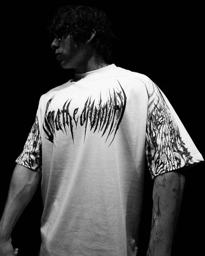 Playera Holgada de Algodón Talla Grande Estilo Oscuro - Image 23