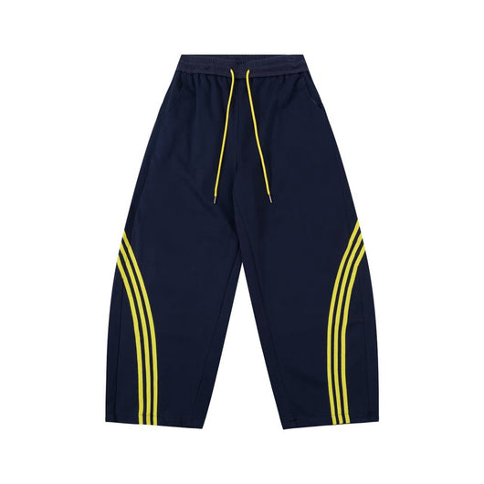 Pantalones de Chándal Cortos Retro a Rayas con Bloques de Color para Mujer - Image 4