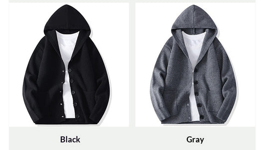 Cardigan de Punto con Solapa para Hombre - Estilo Moderno y Versátil - Image 16