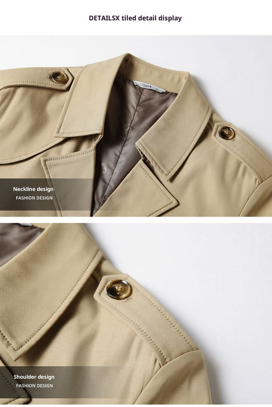 Gabardina de Negocios Juvenil Premium - Corte Clásico Solapa Italiana - Image 24