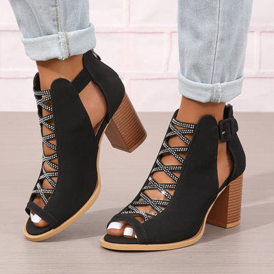 Sandalias de Tacón Grueso para Mujer Talla Grande - Comodidad y Estilo - Image 5