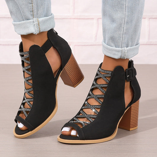 Sandalias de Tacón Grueso para Mujer Talla Grande - Comodidad y Estilo - Image 5