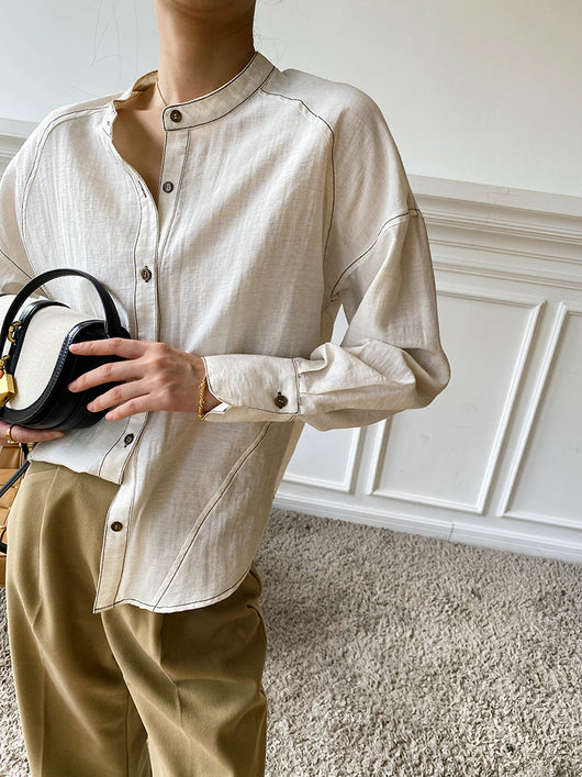 Camisa Suelta para Mujer - Diseño Simple Otoño - Image 6