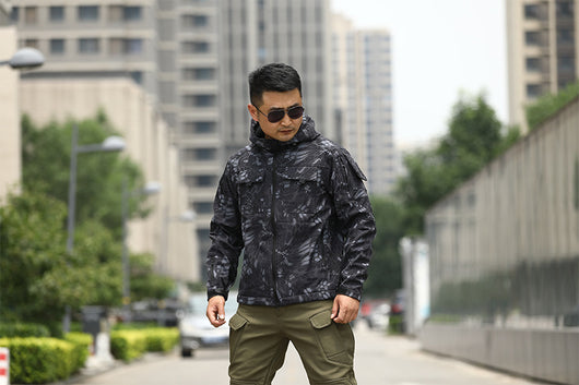 Chaqueta Táctica Camuflaje con Forro Polar para Deportes al Aire Libre - Image 18