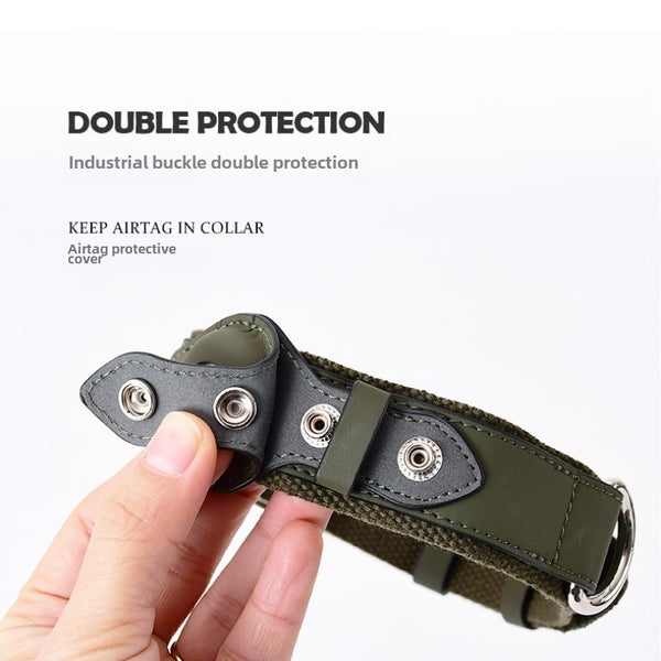 Collar Rastreador AirTag para Perros Medianos y Grandes - Correa Ajustable con GPS