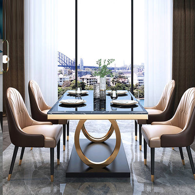 Conjunto de Comedor Moderno en Pizarra: Mesa y Sillas Elegantes - Image 7