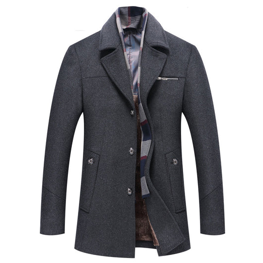 Abrigo de Lana para Hombre con Estilo Versátil - Image 6